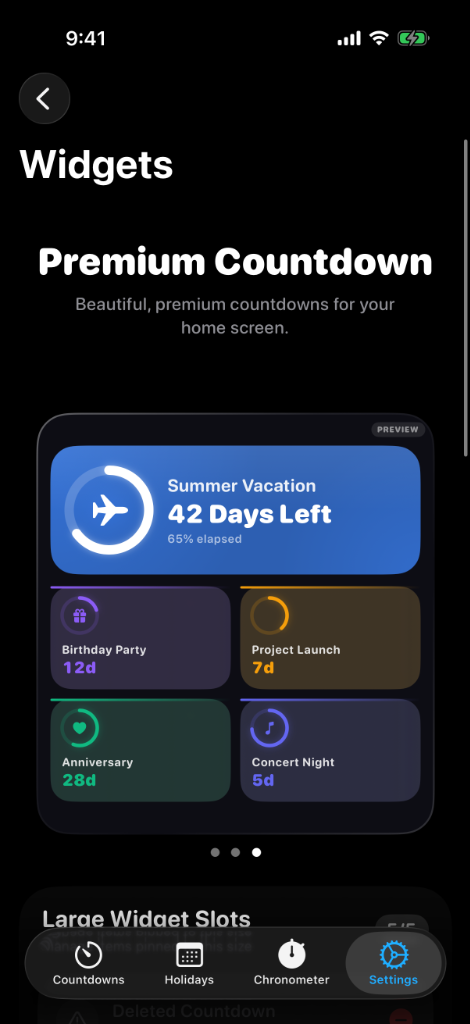 Premium Countdown Dark